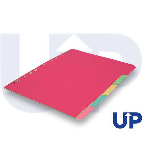 UP Subject Divider A4 5 Part Pastel