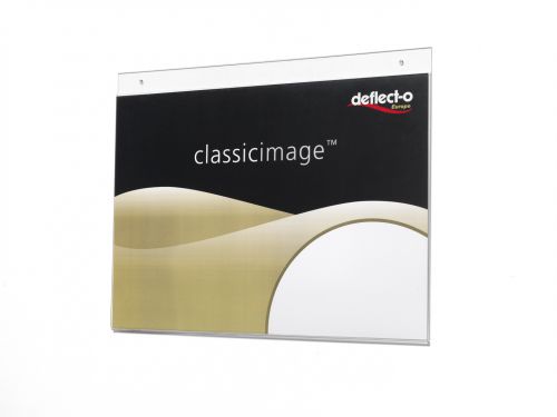 Deflecto A4 Landscape Wall Sign Holder