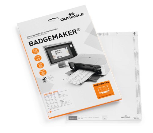 Durable BADGEMAKER Insert 90x60mm