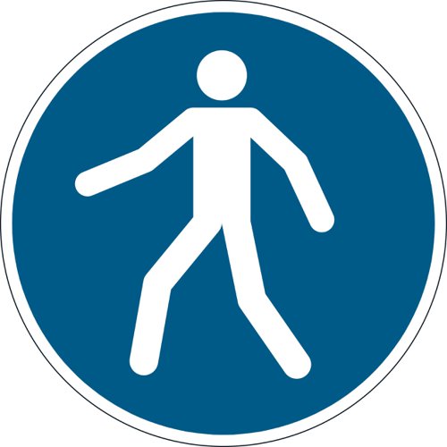 Durable Floor Use Walkway" Sign"