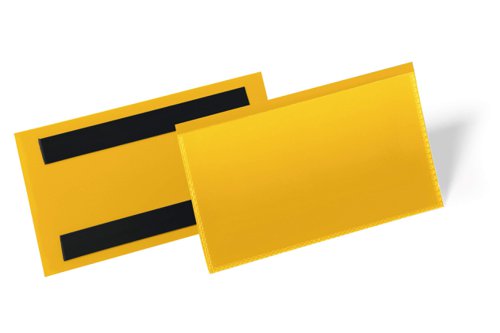 Durable Magnetic Pocket 150x67mm Yellow