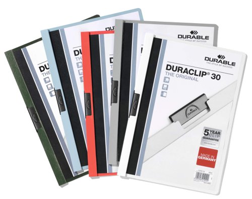 Durable DURACLIP 30 A4 Folder Assorted