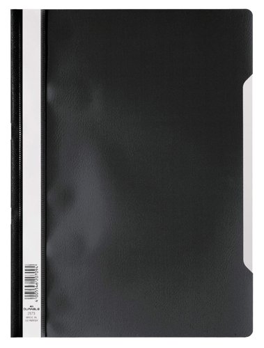 Durable Clear View A4 Folder Black