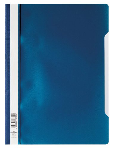 Durable Clear View A4 Folder Dark Blue