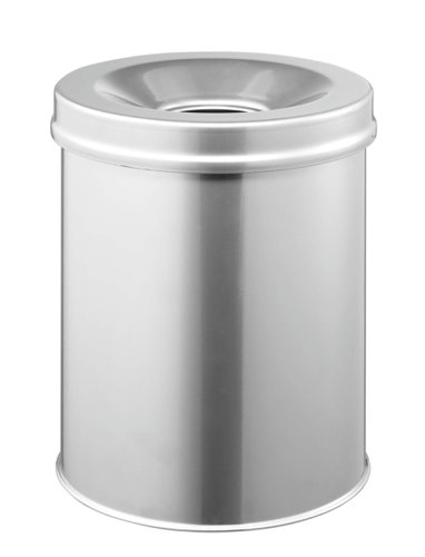 Durable SAFE Waste Bin 15L Silver