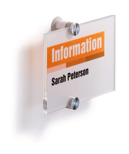 Durable CRYSTAL Door Sign 148x105mm