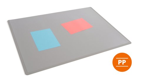 Durable Overlay Desk 65x50cm Mat Grey