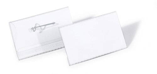 Durable Pin Name Badge 40x75mm