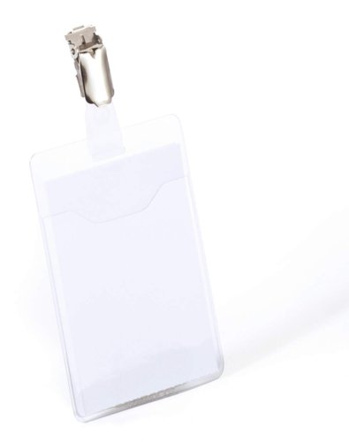 Durable Visitor Clip Badge 90x60mm