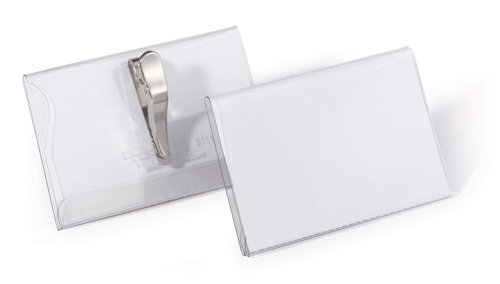Durable Crocodile Clip Badge 55x90mm