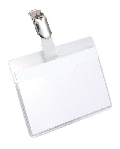 Durable Visitor Clip Name Badge 60x90mm