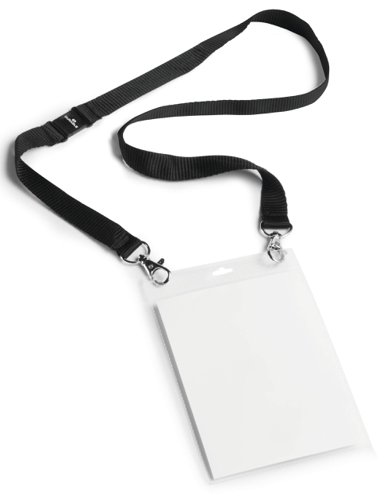 Durable Lanyard Event Badge A6 Black