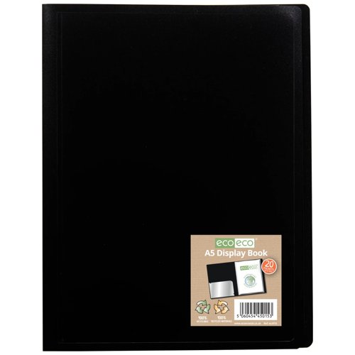 Eco Eco A5 100% Recycled Flexicover Display Book with 20 Pockets - Single