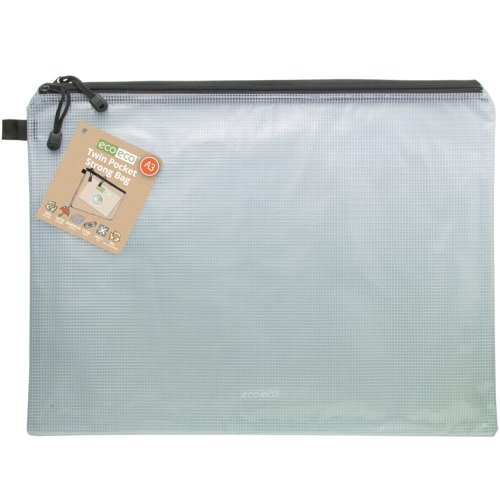 Eco Eco A3 90% Recycled Twin Pocket Strong Bag - Single