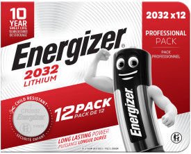 Energizer Lithium CR2032 Coin Cell Pack of 12