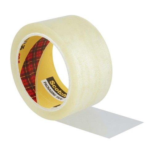 Scotch Secure Seal Packaging Tape, Transparent , 50 mm x 66 m, 6 Rolls/Pack
