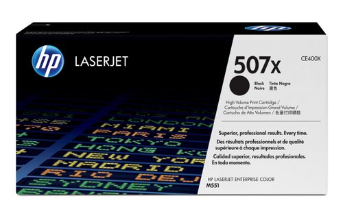 OEM HP CE400X Black 11000 Pages Original Toner 507X