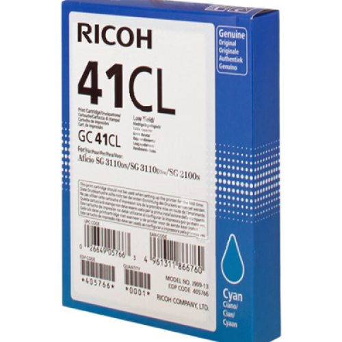 Ricoh SG2100 Cyan Gel Ink SY GC41CL  405766
