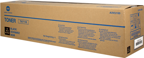 Konica Minolta A3VU150 TN711K Black Toner