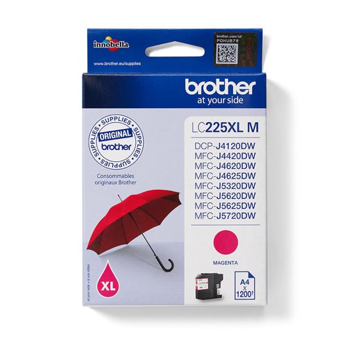 OEM Brother LC225XLM Magenta Original High Capacity Ink Cartridge