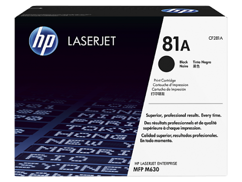 OEM HP CF281A Black 10500 Pages Original Toner 81A