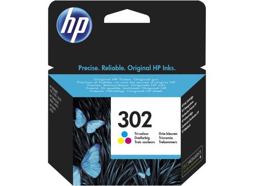 OEM HP 302 Tri-Colour Original Ink Cartridge F6U65AE