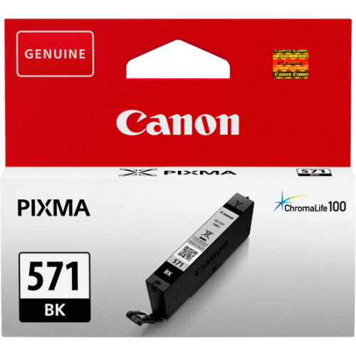 OEM Canon CLI-571BK Black Original Ink Cartridge 0385C001