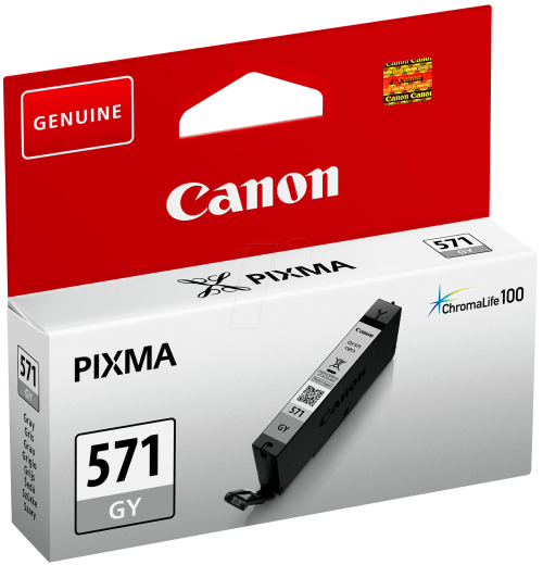 OEM Canon CLI-571GY Grey Original Ink Cartridge 0389C001