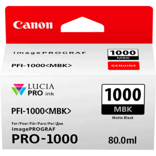 Canon 0545C001 PFI-1000MBK Matte Black Ink Tank