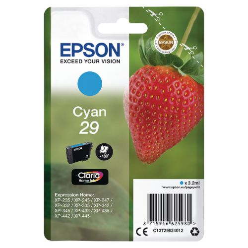 Epson Cyan 29 Claria Home Ink