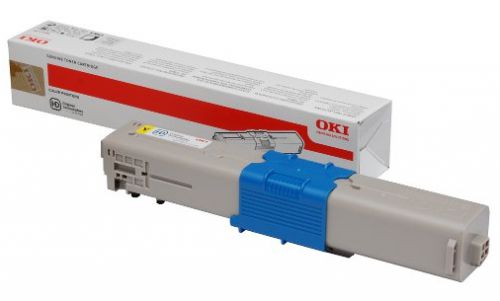OEM OKI C532 Yellow 1500 Pages Original Toner 46490401