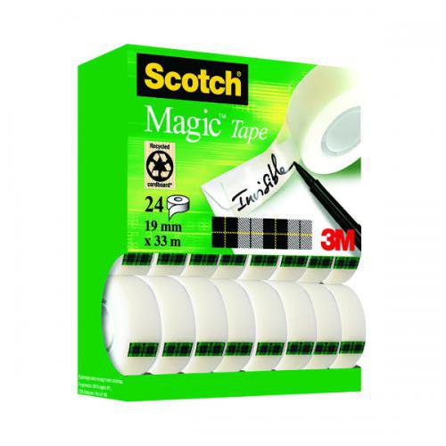 Scotch Magic Tape, Value Pack, 19 mm x 33 m, 24 Rolls/Pack