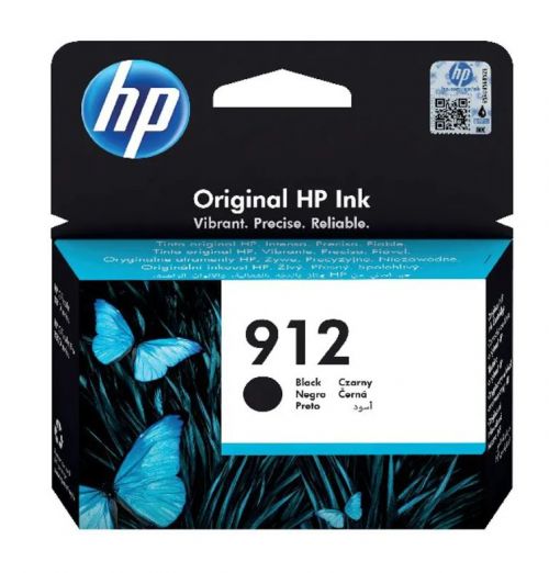 OEM HP 912 Black Ink Cartridge 3YL80AE