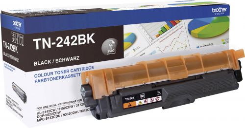 OEM Brother TN-242BK Black 2500 Pages Original Toner