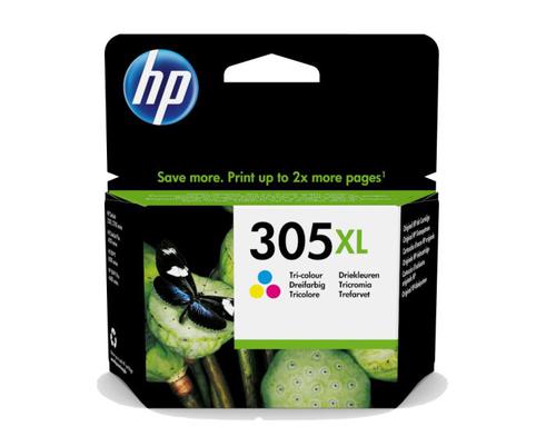OEM HP 305XL High Capacity Tri-Colour Ink Cartridge 3YM63AE