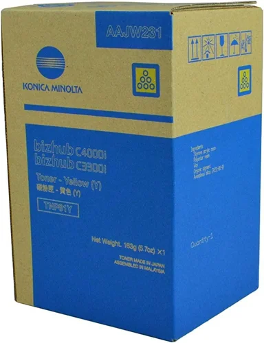 Konica Minolta AAJW251 (TNP81Y) Yellow Toner