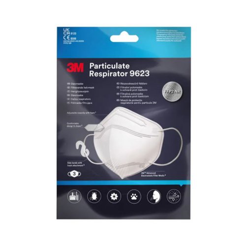 3M Particulate Respirator 9623, 1/Pack