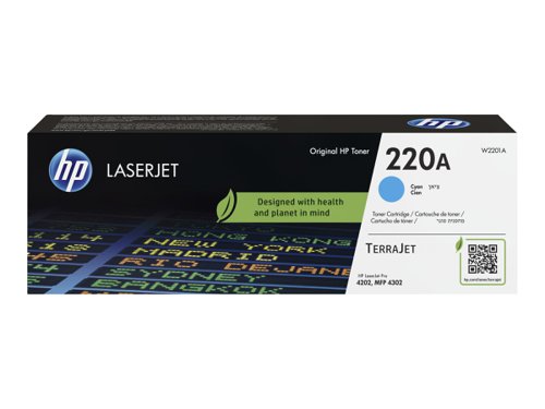OEM HP W2201A/220A Cyan Toner Cartridge 1.8k Pages