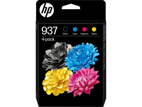 OEM HP 937 Black and Colour Original Standard Capacity Ink Cartridge Multipack (6C400NE)