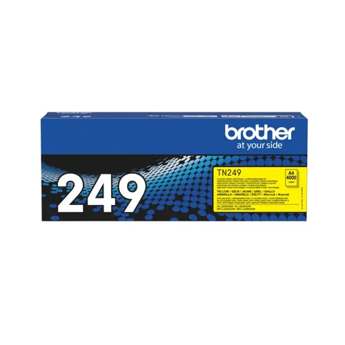 OEM Brother TN249Y Extra High Capacity Yellow Toner Cartridge