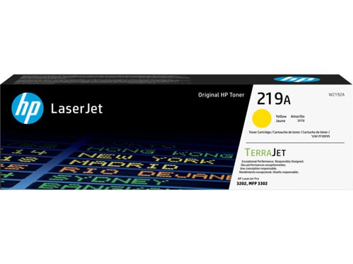 OEM HP W2192A/219A Yellow Toner Cartridge