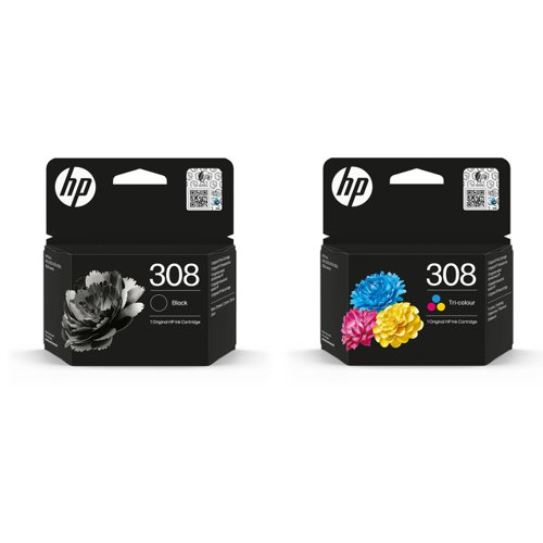 OEM HP 6L6S6UE/308 Printhead Cartridge Multipack Black + Colour for HP Envy 6100 6L6S6UE
