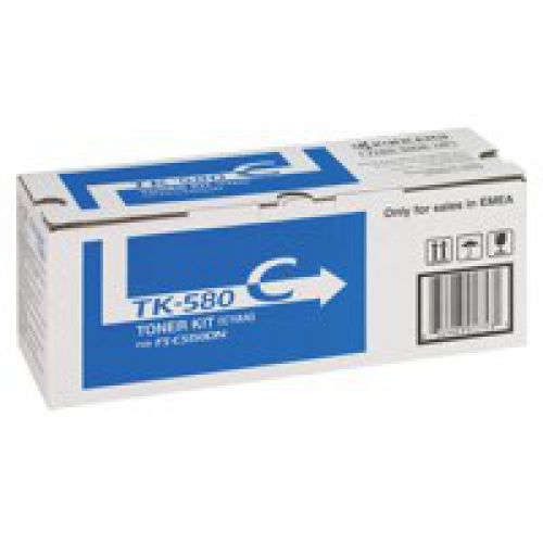 OEM Kyocera Mita FSC5150 Cyan TK580C 2800 Pages Original Toner