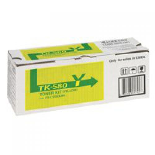 OEM Kyocera Mita FSC5150 Yellow TK580Y 2800 Pages Original Toner