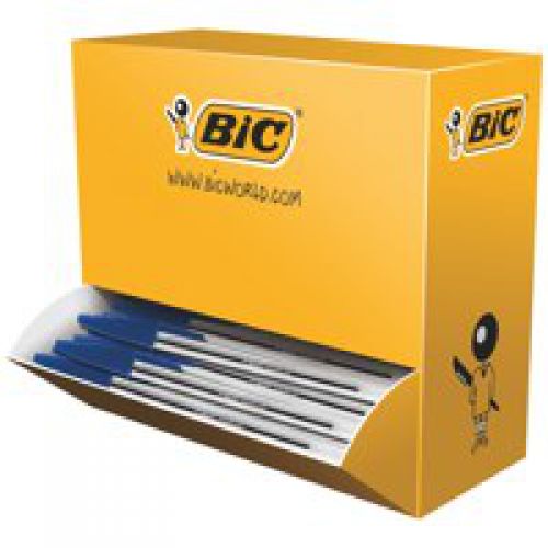 BIC Cristal Blue Medium Ballpoint Pen Pack of 100