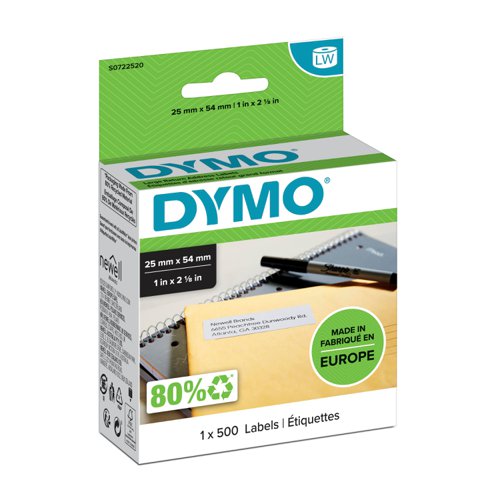 OEM DYMO 11352 (S0722520) Returns Label 25 x 54mm