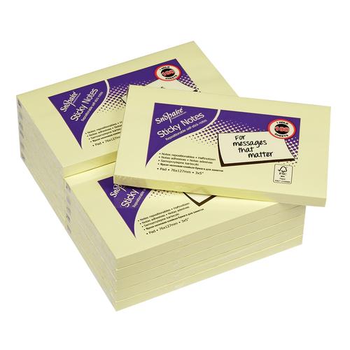 FSC Sticky Note Yellow, 100 Sheets- 12 Packs