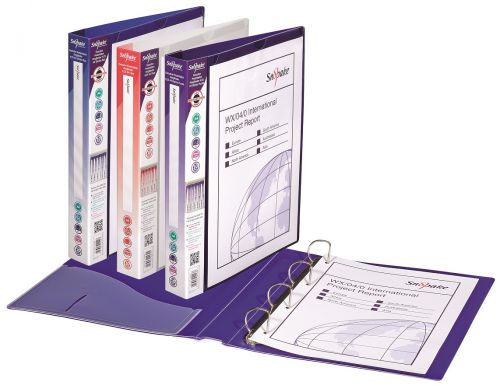 Executive Presentation RingBinder  4/25 'D' Ring A4 Electra Asstd- 10 Binders