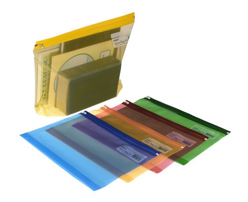 High Capacity Zippa Bag A4+, Assorted- 25 Bags