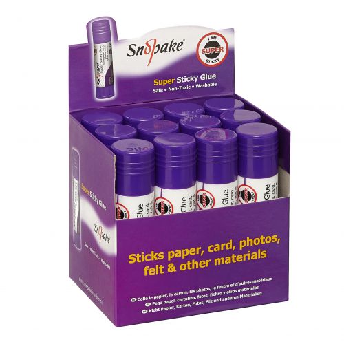 GRS Super Sticky Gluestick 21g Display- 12 Sticks